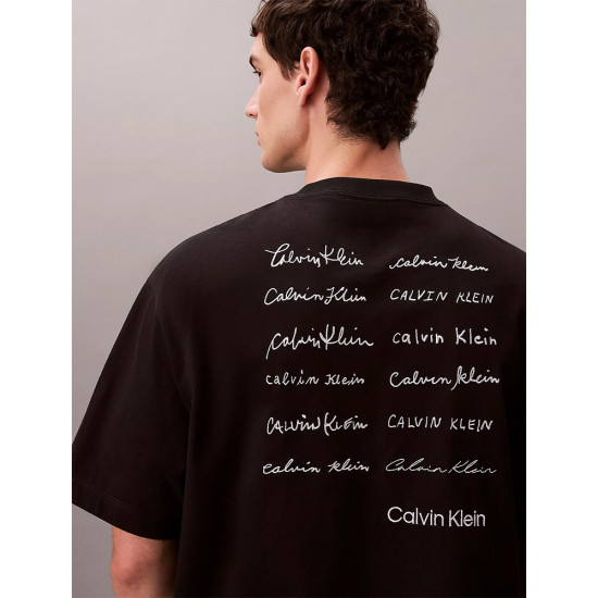 Calvin Klein Ανδρική κοντομάνικη μπλούζα Relaxed Script Logo T-shirt